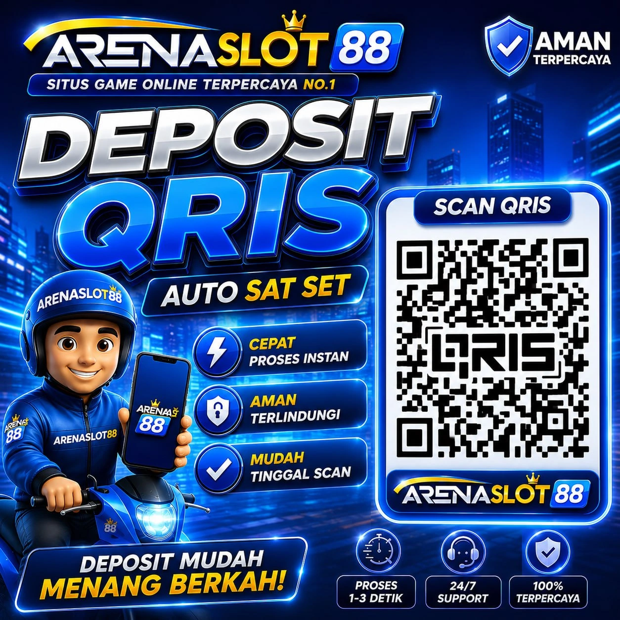 Banner ARENASLOT88 - Fakta Link Alternatif Deposit QRIS Real-Time untuk Transaksi yang Praktis